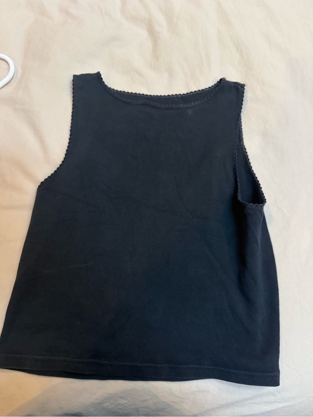 Brandy Melville black tank with trim detail - Picture 2 of 3